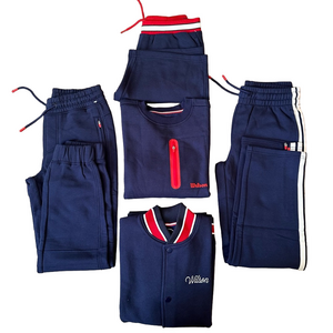 Wilson Blue Matching Sweatpants Set
